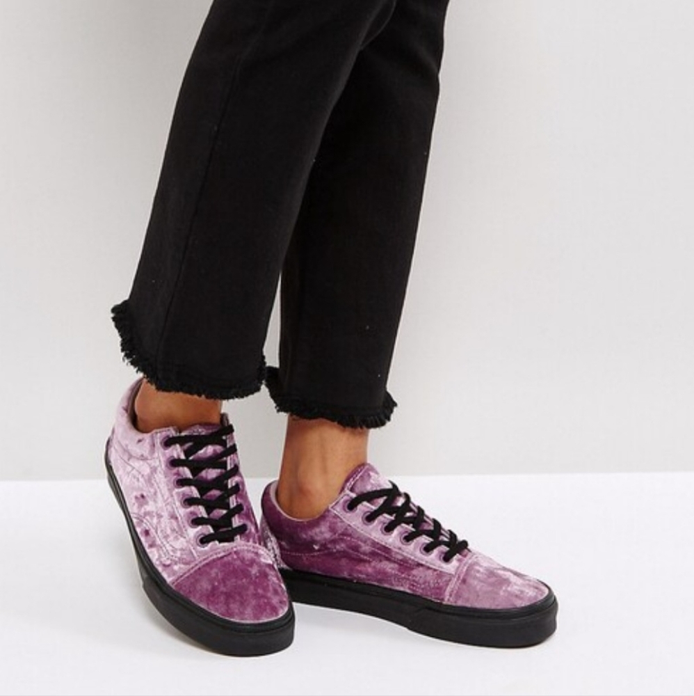 Old Skool Vans Purple Velvet